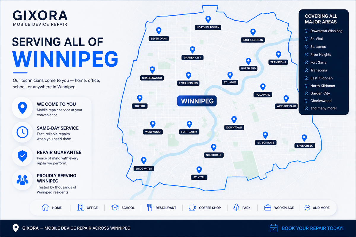 Winnipeg coverage map